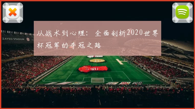 从战术到心理:全面剖析2020世界杯冠军的夺冠之路